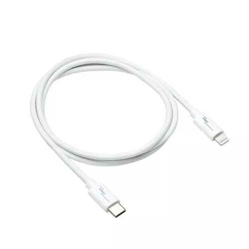 USB C auf Lightning Kabel, MFi zertifiziert, Sync- und Schnellladekabel, weiß, DINIC Boxc mit Euroloch, 2m